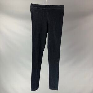 THE ROW Size M Navy Cotton & Elastane Casual Leggns Pants